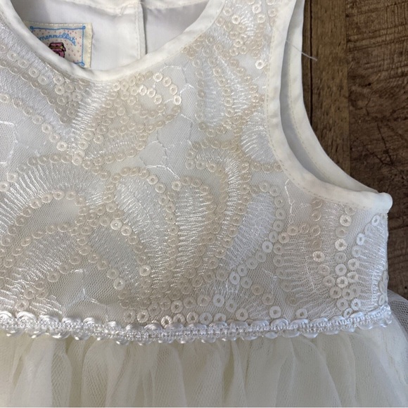 Marmellata Baby Girl’s Ivory Sequin and Tulle Dress - Picture 13 of 16